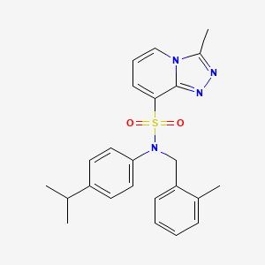 N-(4-isopropylphenyl)-3-methyl-N-(2-methylbenzyl)[1,2,4]triazolo[4,3-a]pyridine-8-sulfonamide
