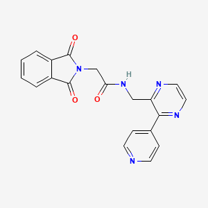 2-(1,3-dioxo-2,3-dihydro-1H-isoindol-2-yl)-N-{[3-(pyridin-4-yl)pyrazin-2-yl]methyl}acetamide