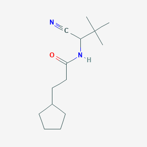 N-(1-cyano-2,2-dimethylpropyl)-3-cyclopentylpropanamide