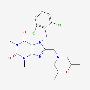 7-(2,6-dichlorobenzyl)-8-((2,6-dimethylmorpholino)methyl)-1,3-dimethyl-1H-purine-2,6(3H,7H)-dione