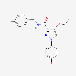 4-ethoxy-1-(4-fluorophenyl)-N-(4-methylbenzyl)-1H-pyrazole-3-carboxamide