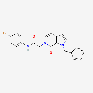 molecular formula C22H18BrN3O2 B2985281 2-(1-benzyl-7-oxo-1H-pyrrolo[2,3-c]pyridin-6(7H)-yl)-N-(4-bromophenyl)acetamide CAS No. 1286707-17-2