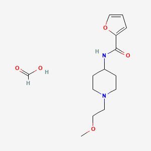 molecular formula C14H22N2O5 B2985286 N-(1-(2-methoxyethyl)piperidin-4-yl)furan-2-carboxamide formate CAS No. 1421515-49-2