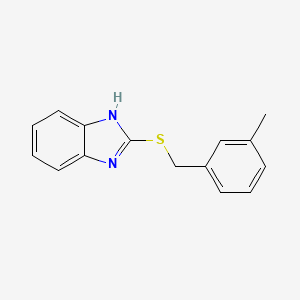 molecular formula C15H14N2S B2985289 2-(3-Methyl-benzylsulfanyl)-1H-benzoimidazole CAS No. 253168-40-0