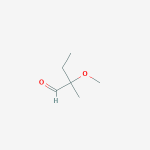 molecular formula C6H12O2 B2985304 2-Methoxy-2-methylbutanal CAS No. 1781325-64-1