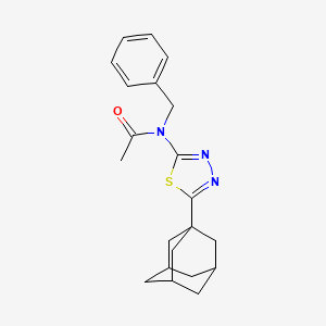 N-[5-(1-adamantyl)-1,3,4-thiadiazol-2-yl]-N-benzylacetamide