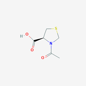 molecular formula C6H9NO3S B2985322 (4S)-3-acetyl-1,3-thiazolidine-4-carboxylic acid CAS No. 104527-63-1