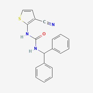 1-Benzhydryl-3-(3-cyanothiophen-2-yl)urea