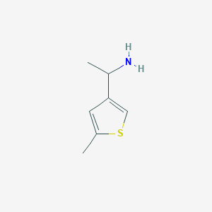 molecular formula C7H11NS B2985349 1-(5-Methylthiophen-3-yl)ethan-1-amine CAS No. 1270528-41-0