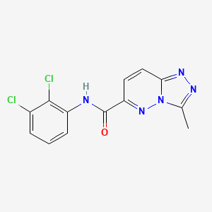 molecular formula C13H9Cl2N5O B2985355 N-(2,3-Dichlorophenyl)-3-methyl-[1,2,4]triazolo[4,3-b]pyridazine-6-carboxamide CAS No. 2415533-52-5