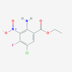 Ethyl 2-amino-5-chloro-4-fluoro-3-nitrobenzoate
