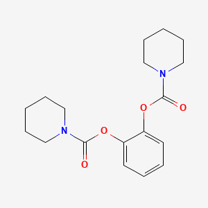 2-Piperidylcarbonyloxyphenyl piperidinecarboxylate
