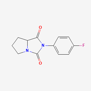 2-(4-fluorophenyl)-hexahydro-1H-pyrrolo[1,2-c]imidazolidine-1,3-dione
