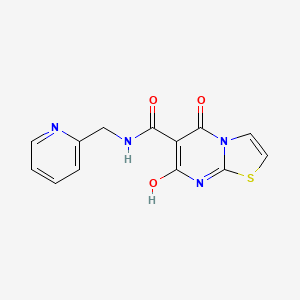 7-hydroxy-5-oxo-N-(pyridin-2-ylmethyl)-5H-thiazolo[3,2-a]pyrimidine-6-carboxamide