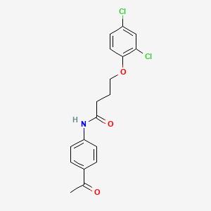 N-(4-acetylphenyl)-4-(2,4-dichlorophenoxy)butanamide