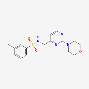 3-methyl-N-((2-morpholinopyrimidin-4-yl)methyl)benzenesulfonamide
