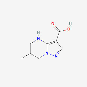 6-methyl-4H,5H,6H,7H-pyrazolo[1,5-a]pyrimidine-3-carboxylic acid