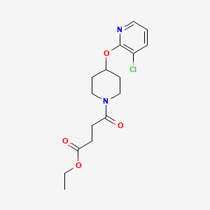 Ethyl 4-(4-((3-chloropyridin-2-yl)oxy)piperidin-1-yl)-4-oxobutanoate