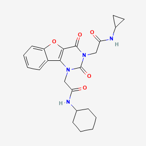 N-cyclohexyl-2-(3-(2-(cyclopropylamino)-2-oxoethyl)-2,4-dioxo-3,4-dihydrobenzofuro[3,2-d]pyrimidin-1(2H)-yl)acetamide
