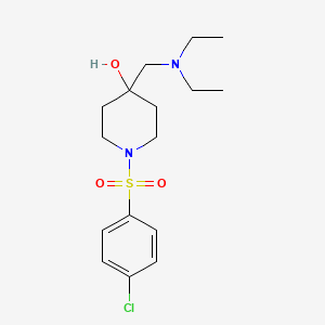 1-[(4-Chlorophenyl)sulfonyl]-4-[(diethylamino)methyl]-4-piperidinol