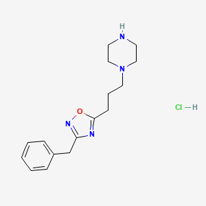 1-[3-(3-Benzyl-1,2,4-oxadiazol-5-yl)propyl]piperazine hydrochloride