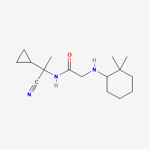 N-(1-Cyano-1-cyclopropylethyl)-2-[(2,2-dimethylcyclohexyl)amino]acetamide