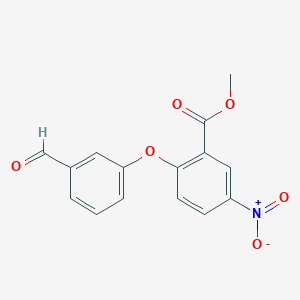 molecular formula C15H11NO6 B2985458 Methyl 2-(3-formylphenoxy)-5-nitrobenzoate CAS No. 886360-75-4