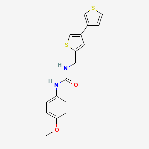 1-(4-Methoxyphenyl)-3-[(4-thiophen-3-ylthiophen-2-yl)methyl]urea