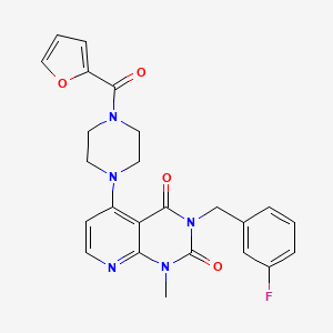 3-(3-fluorobenzyl)-5-(4-(furan-2-carbonyl)piperazin-1-yl)-1-methylpyrido[2,3-d]pyrimidine-2,4(1H,3H)-dione