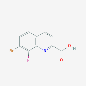 7-Bromo-8-fluoroquinoline-2-carboxylic acid