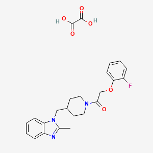 2-(2-fluorophenoxy)-1-(4-((2-methyl-1H-benzo[d]imidazol-1-yl)methyl)piperidin-1-yl)ethanone oxalate