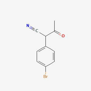 molecular formula C10H8BrNO B2985708 2-(4-Bromophenyl)-3-oxobutanenitrile CAS No. 6186-21-6