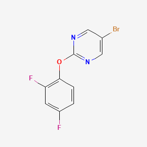 molecular formula C10H5BrF2N2O B2985760 5-Bromo-2-(2,4-difluorophenoxy)pyrimidine CAS No. 1275282-76-2
