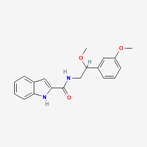 B2985763 N-(2-methoxy-2-(3-methoxyphenyl)ethyl)-1H-indole-2-carboxamide CAS No. 1797694-06-4