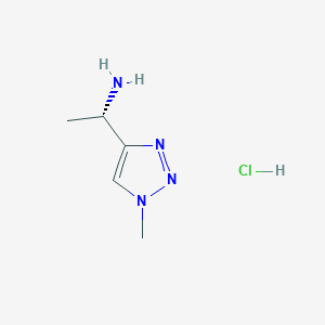 (1S)-1-(1-Methyltriazol-4-yl)ethanamine;hydrochloride
