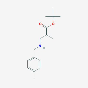 tert-Butyl 2-methyl-3-{[(4-methylphenyl)methyl]amino}propanoate