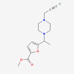Methyl 5-[1-(4-prop-2-ynylpiperazin-1-yl)ethyl]furan-2-carboxylate