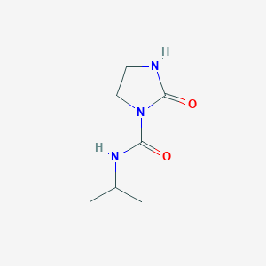 molecular formula C7H13N3O2 B2985879 2-oxo-N-(propan-2-yl)imidazolidine-1-carboxamide CAS No. 30979-47-6