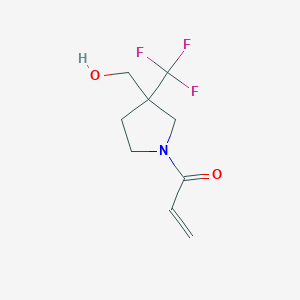 1-[3-(Hydroxymethyl)-3-(trifluoromethyl)pyrrolidin-1-yl]prop-2-en-1-one