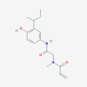 N-[2-(3-Butan-2-yl-4-hydroxyanilino)-2-oxoethyl]-N-methylprop-2-enamide