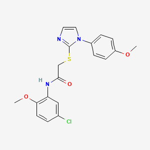 N-(5-chloro-2-methoxyphenyl)-2-((1-(4-methoxyphenyl)-1H-imidazol-2-yl)thio)acetamide