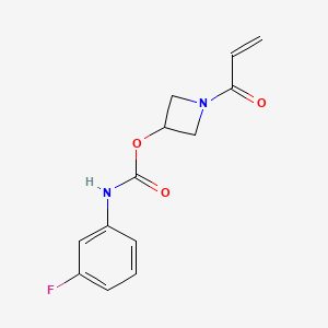 B2986026 1-(prop-2-enoyl)azetidin-3-yl N-(3-fluorophenyl)carbamate CAS No. 2094396-50-4