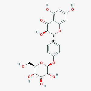 molecular formula C21H22O11 B2986103 Aromadendrin 4'-glucoside CAS No. 87314-52-1