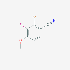 molecular formula C8H5BrFNO B2986106 2-Bromo-3-fluoro-4-methoxybenzonitrile CAS No. 1501465-76-4