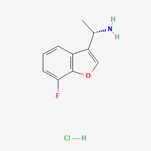 B2986165 (S)-1-(7-Fluorobenzofuran-3-yl)ethan-1-amine hydrochloride CAS No. 2230789-84-9