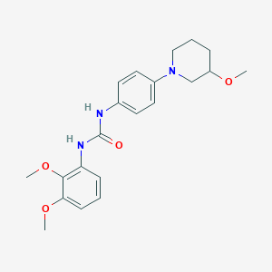molecular formula C21H27N3O4 B2986172 1-(2,3-Dimethoxyphenyl)-3-(4-(3-methoxypiperidin-1-yl)phenyl)urea CAS No. 1797146-75-8