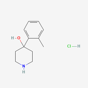 molecular formula C12H18ClNO B2986179 4-(o-tolyl)Piperidin-4-ol hydrochloride CAS No. 184845-62-3