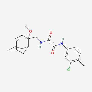 B2986202 N1-(3-chloro-4-methylphenyl)-N2-(((1R,3S,5r,7r)-2-methoxyadamantan-2-yl)methyl)oxalamide CAS No. 1797888-53-9