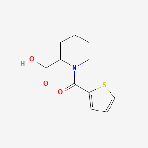 molecular formula C11H13NO3S B2986259 1-(Thiophene-2-carbonyl)piperidine-2-carboxylic acid CAS No. 1032056-92-0