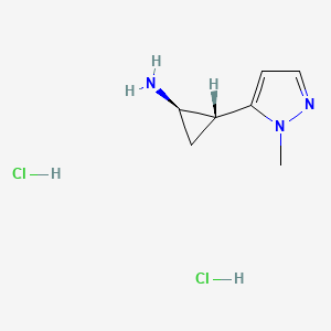 trans-2-(1-Methyl-1h-pyrazol-5-yl)cyclopropanamine dihydrochloride